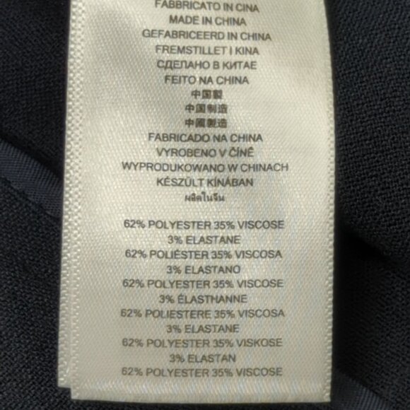 Michael Kors size 2 Navy Blue Womens snap button straight skirt size New - Picture 6 of 8